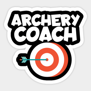 Archery coach Sticker